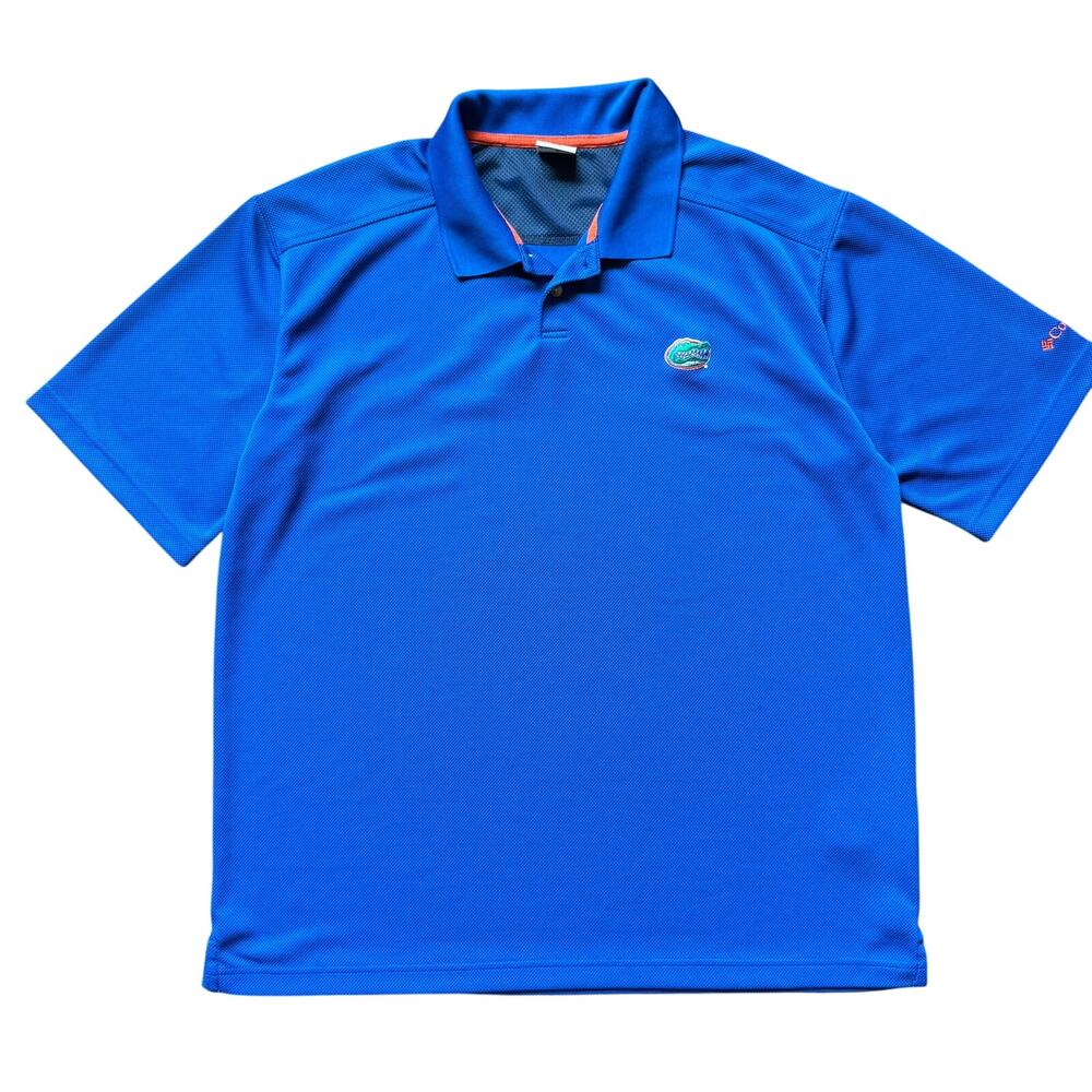 Columbia Florida Gators Polo Shirt Men’s XL Blue Performance Golf